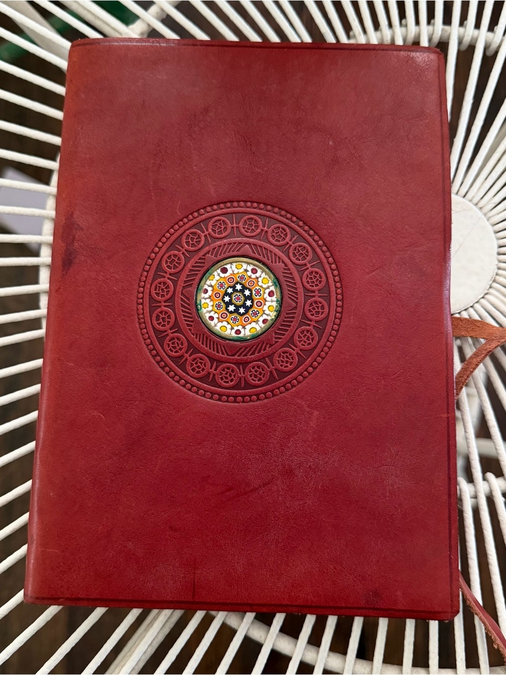 Italian journal leather bound  6” x 8.5”